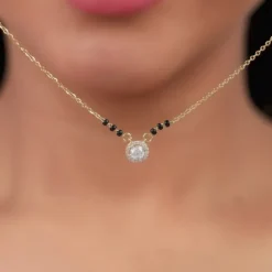 Gold Samantha Lab Grown Diamond Mangalsutra