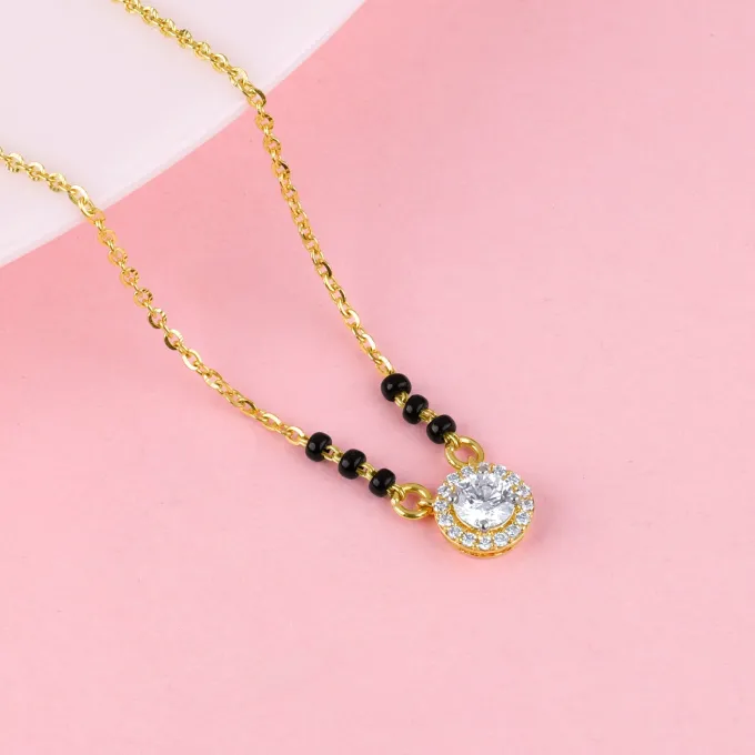 Gold Samantha Lab Grown Diamond Mangalsutra