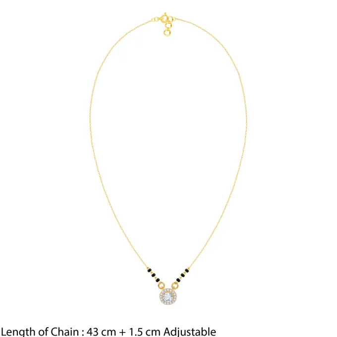 Gold Samantha Lab Grown Diamond Mangalsutra