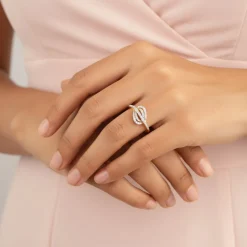 Gold Sassy Lab Grown Diamond Ring
