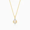 Gold Satomi Diamond Pendant