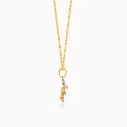 Gold Satomi Diamond Pendant