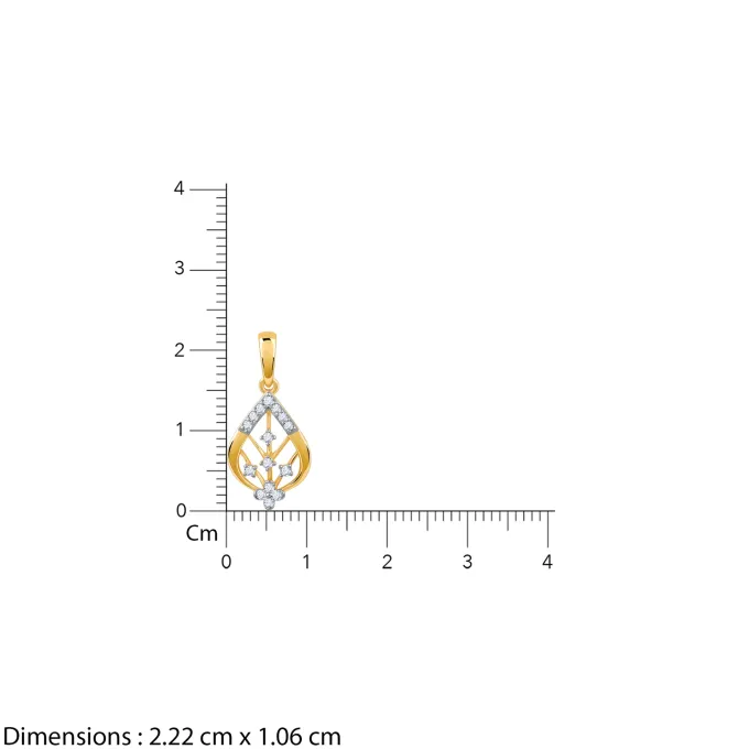 Gold Satomi Diamond Pendant