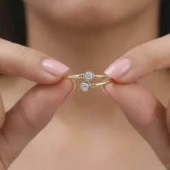 Gold Seraphina Lab Grown Diamond Ring (Size 12)