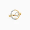 Gold Serene Flora Diamond Ring