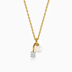 Gold Serene Glow Lab Grown Diamond Pendant