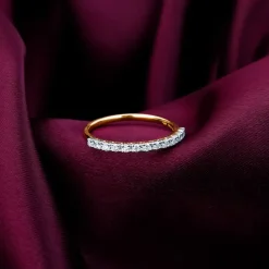 Gold Shimmering Gleam Diamond Ring