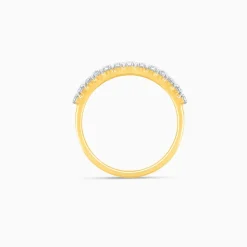 Gold Shimmering Gleam Diamond Ring