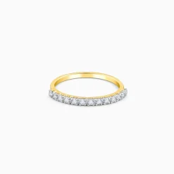 Gold Shimmering Gleam Diamond Ring
