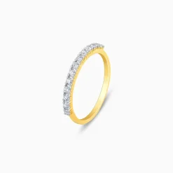 Gold Shimmering Gleam Diamond Ring