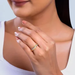 Gold Shimmering Moments Lab Grown Diamond Ring