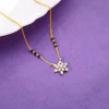 Gold Shubh Lagn Lab Grown Diamond Mangalsutra