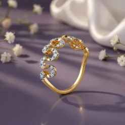 Gold Simone Lab Grown Diamond Ring (Size 12)