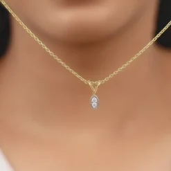 Gold Simply Diamond Pendant