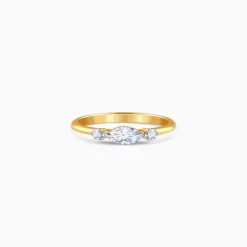 Gold Solara Oval Lab Grown Diamond Ring