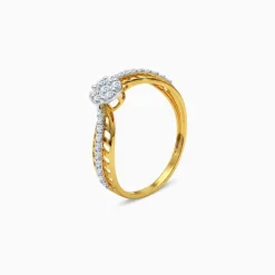 Gold Solstice Weave Lab Grown Diamond Ring (Size 12)