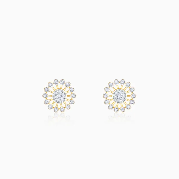 Gold Sparkler Diamond Earrings