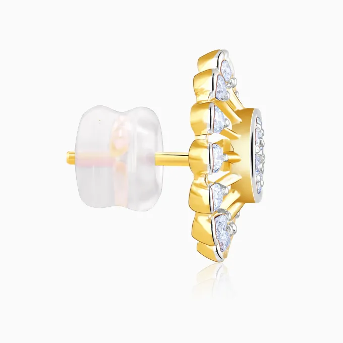 Gold Sparkler Diamond Earrings
