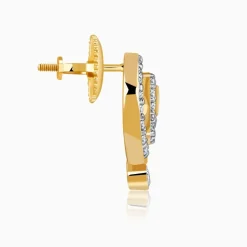 Gold Sparkling Netra Lab Grown Diamond Studs