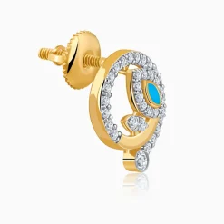 Gold Sparkling Netra Lab Grown Diamond Studs
