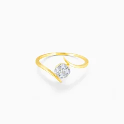 Gold Splendid Embrace Diamond Ring
