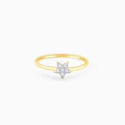 Gold Star Constellation Diamond Ring