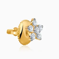 Gold Star Lab Grown Diamond Earrings