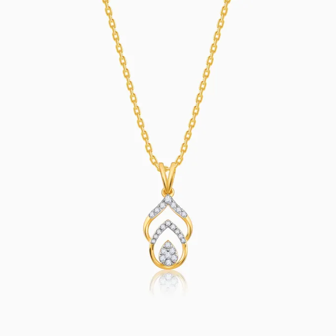 Gold Starry Whisper Diamond Pendant