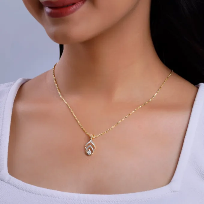 Gold Starry Whisper Diamond Pendant