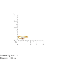 Gold Stellar Swirl Lab Grown Diamond Ring