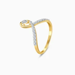 Gold Stylish Glow Lab Grown Diamond Ring