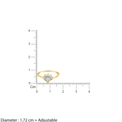 Gold Sunshine Diamond Ring
