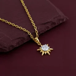 Gold Sunshine Dream Lab Grown Diamond Pendant