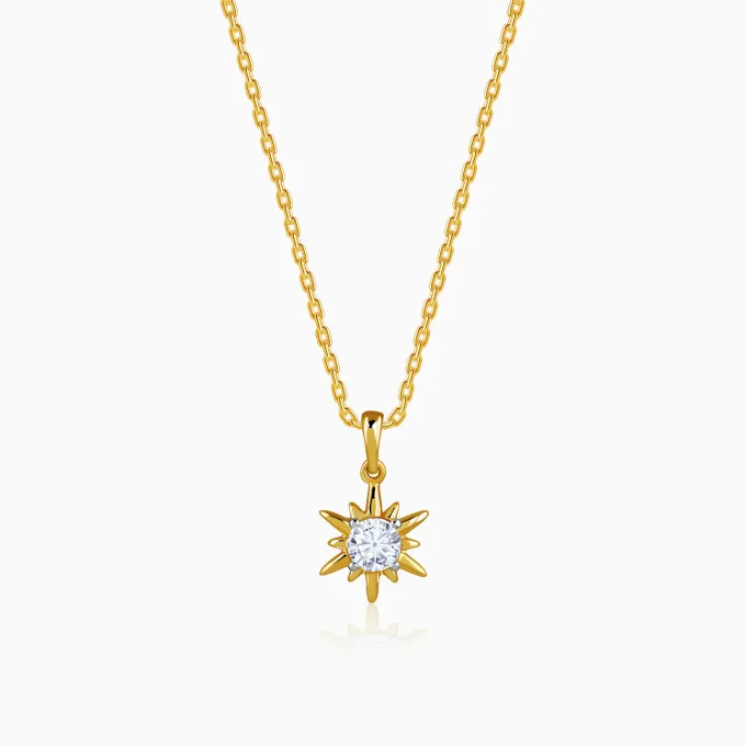 Gold Sunshine Dream Lab Grown Diamond Pendant