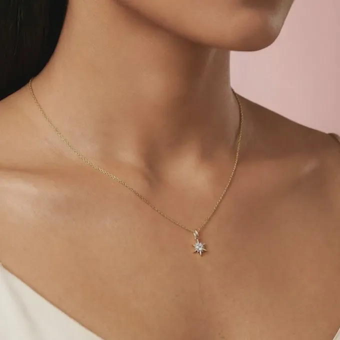 Gold Sunshine Dream Lab Grown Diamond Pendant