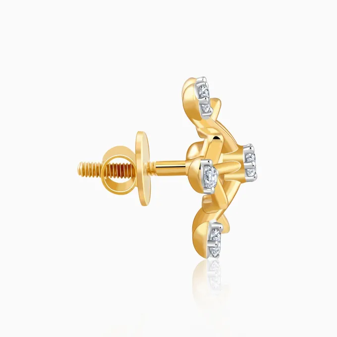 Gold Supernova Lab Grown Diamond Studs