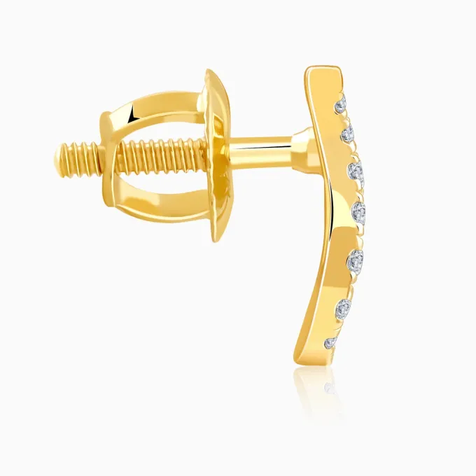 Gold Sway Lab Grown Diamond Studs