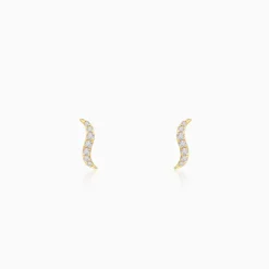 Gold Sway Lab Grown Diamond Studs