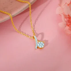 Gold Tantalising Diamond Pendant