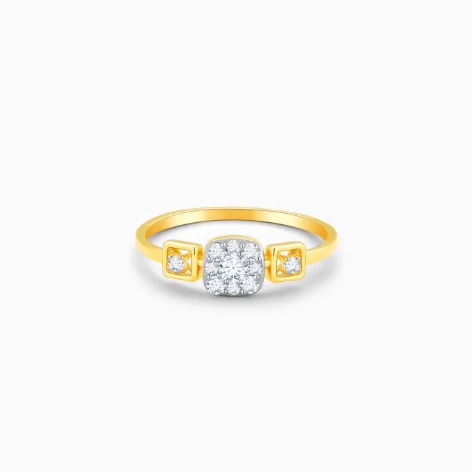 Gold Tapestry Of Life Diamond Ring