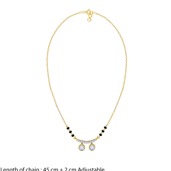 Gold Tavisha Lab Grown Diamond Mangalsutra