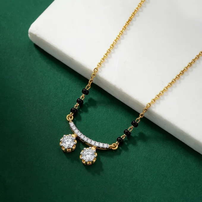 Gold Tavisha Lab Grown Diamond Mangalsutra