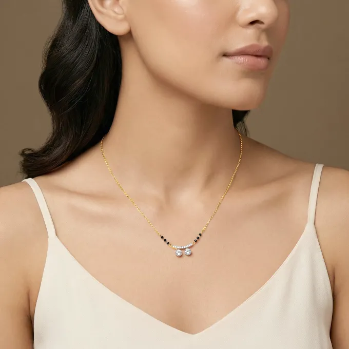 Gold Tavisha Lab Grown Diamond Mangalsutra