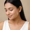 Gold Threaded Orbit Lab Grown Diamond Earrings