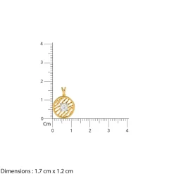 Gold Threaded Orbit Lab Grown Diamond Pendant