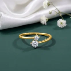 Gold Timelessly You Lab Grown Diamond Ring (Size 12)