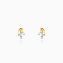 Gold Trail Diamond Earrings