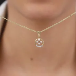 Gold Trance Lab Grown Diamond Pendant