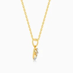 Gold Trance Lab Grown Diamond Pendant