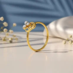 Gold Trilea Lab Grown Diamond Ring